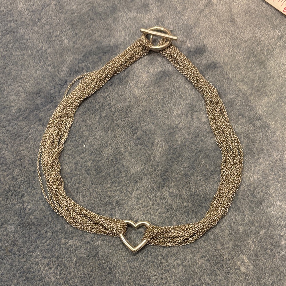 Tiffany & Co. Heart Multi Strand Toggle Necklace
